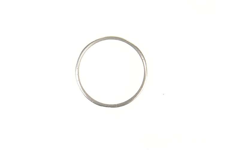 Platinum 1.7mm Art Deco Flower Wedding Band Ring