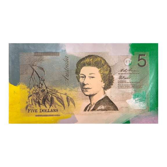 Australia money state one by Steve Kaufman (1960-2010)