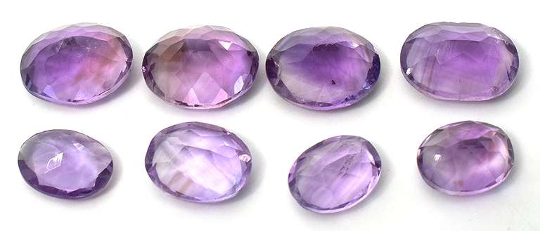 Amazing Collection of 8 Loose Amethysts, 19.95CTW