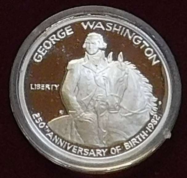 1982 PRF Geo Washington Hf 90% Sil, GEM