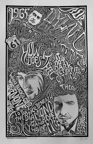 Ben G. Hand Signed, Bob Dylan