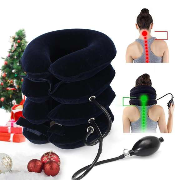 4 Layer Inflatable Pillow Neck Support
