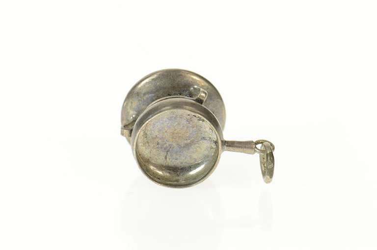 Silver 3D Pot Cooking Motif Kitchen Cook Chef Charm/Pendant