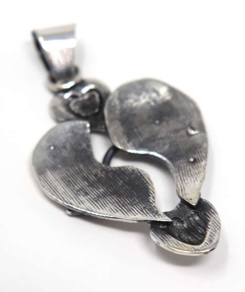 Sterling Silver mexican Heart Pendant