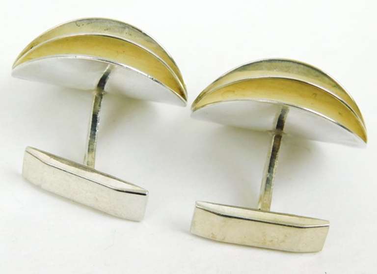 Moderne Sterling Norway Vintage Cuff Links