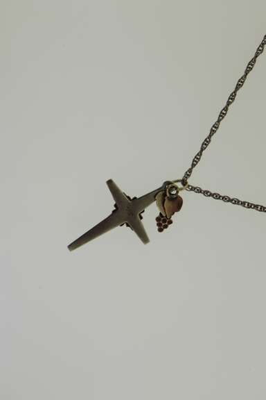 Vintage Sterling Silver and 10K Yellow Gold Cross Necklace