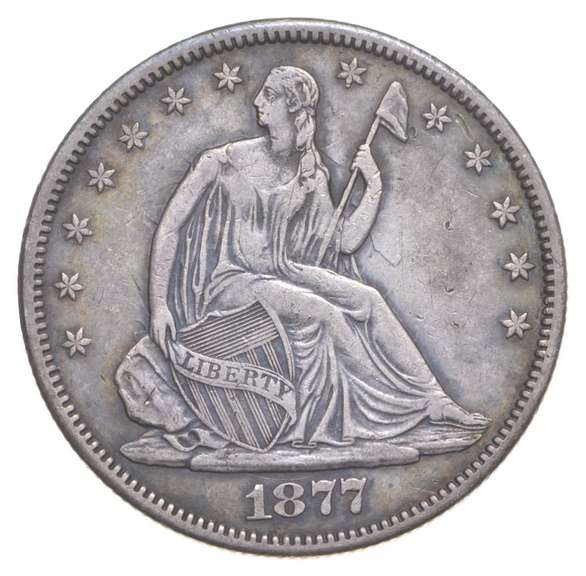 1877-CC Seated Liberty Half Dollar