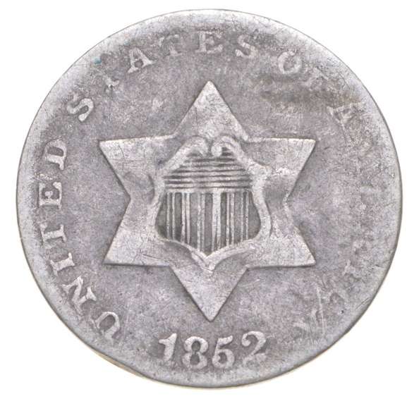 1852 Silver Three-Cent Piece