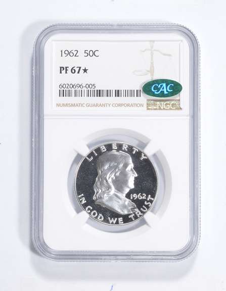 PF67* 1962 Franklin Half Dollar - CAC - Graded NGC