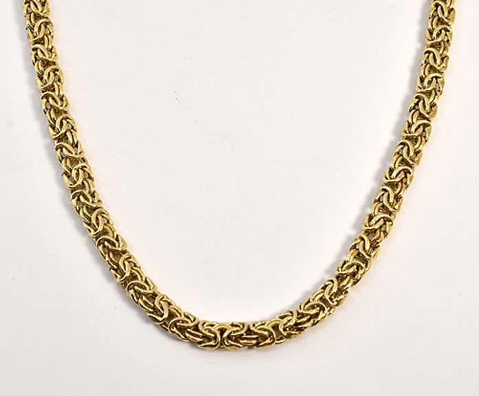 Beautiful Byzantine Chain Necklace in Vermeil