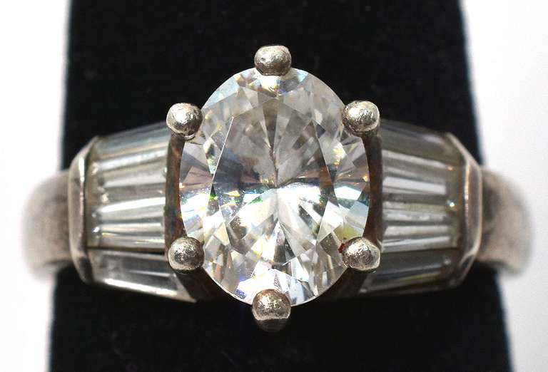 Dazzling CZ Ring in Sterling Silver