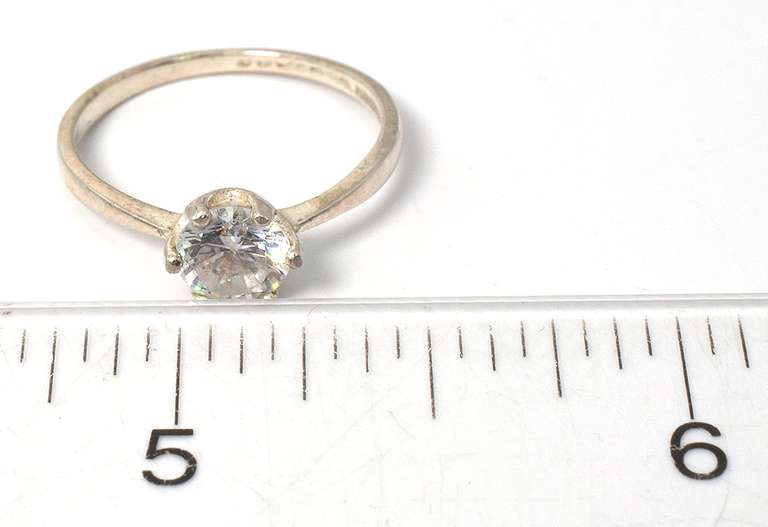 Sterling Silver CZ Cocktail Ring