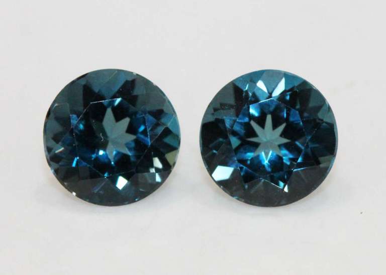 Bright London Blue Topaz Pair - 3.09 cts.