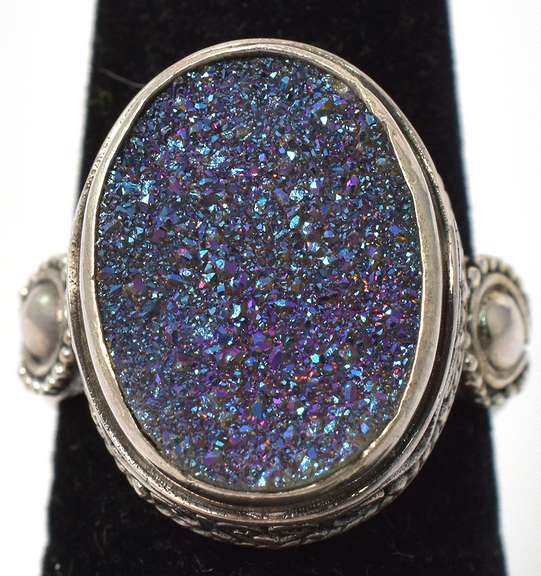 Vintage Sterling Silver Mystic Druze Ring