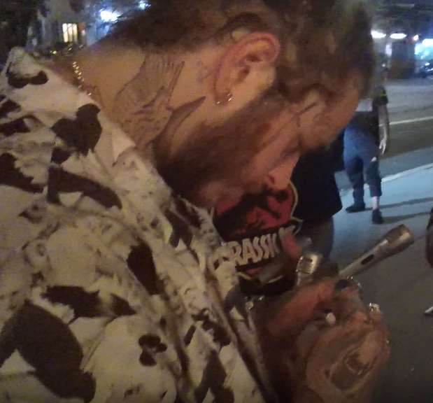 Post Malone Autographed Custom Photo Guitar