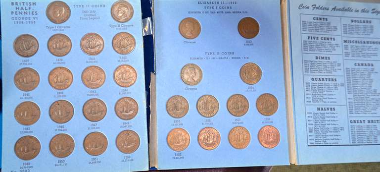 Great Britain Half Penny Book