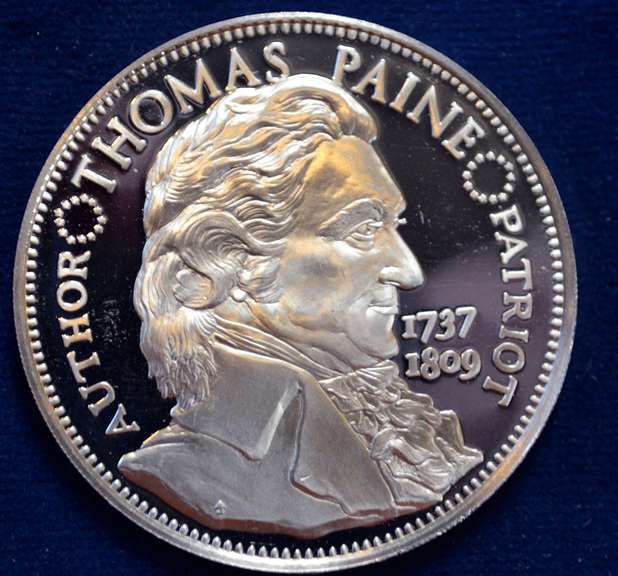 Common Sense By Thomas Paine Art Sterling Silver Medal
