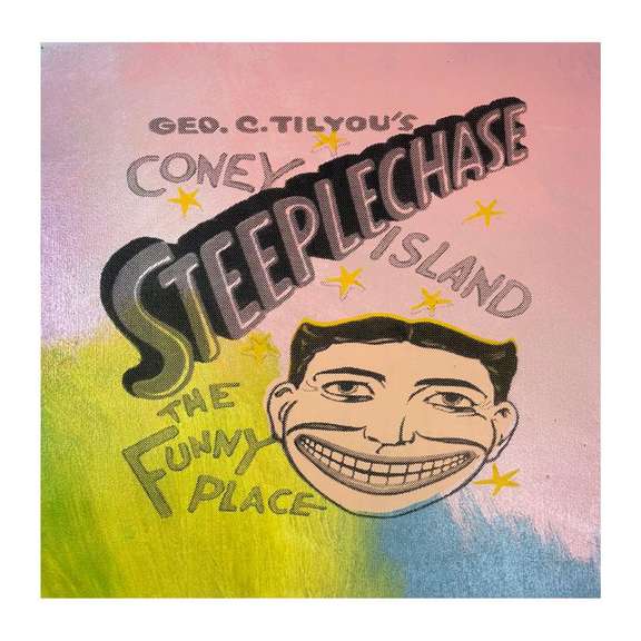 Steepechase, Coney Island by Steve Kaufman (1960-2010)