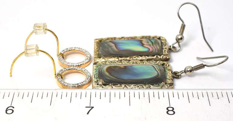 Lot Of 2 Pairs of Sterling Silver Earrings