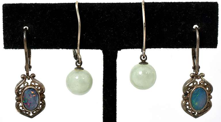 2 Pairs of Earrings Sterling Silver