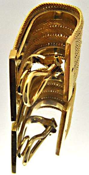 LADIES 22 KT YELLOW GOLD CLIP ON EARRINGS