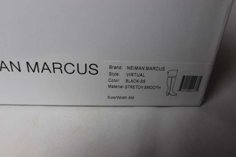 Neiman Marcus Virtual Black Stretch Smooth Boot