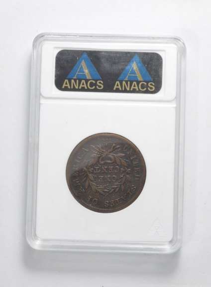 VG10 Details 1793 Flowing Hair Large Cent - Wreath - Graded ANACS