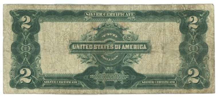 Scarcer 1899 Series Large Size $2 Silver Certificate