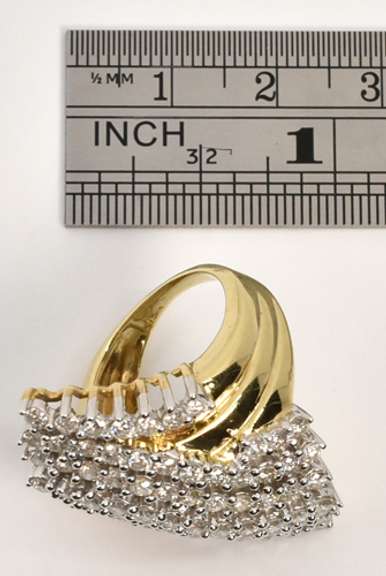 Bold and Sparkling Diamond Cluster Ring