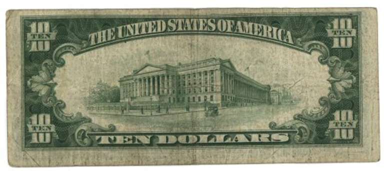 1934-A Series $10 North Africa Silver Certificate note