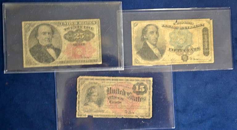 Lot Of Fractional Currency 3 total