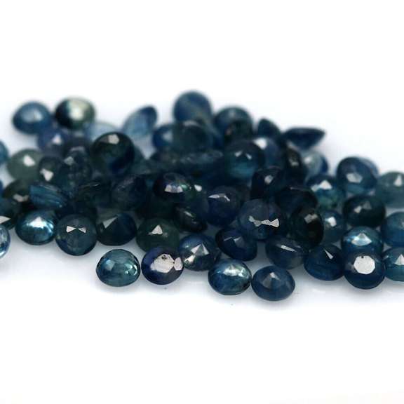Natural 7.68ct royal blue Sapphire set