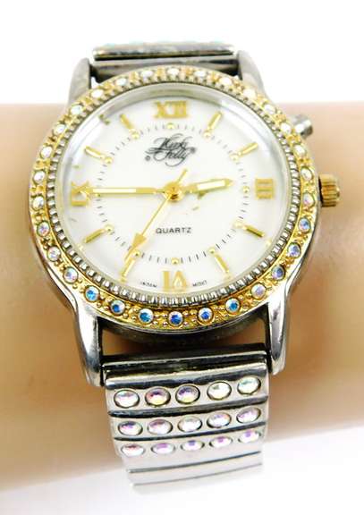 Vintage Kirks Folly Fairy Nite Light Jeweled Watch, Runs