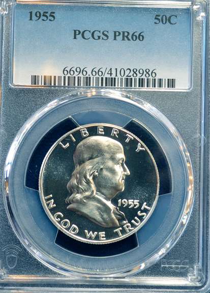 1955 PCGS Proof 66 Franklin Half