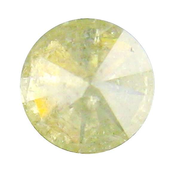 Fancy yellow .24ct unheated Diamond solitaire