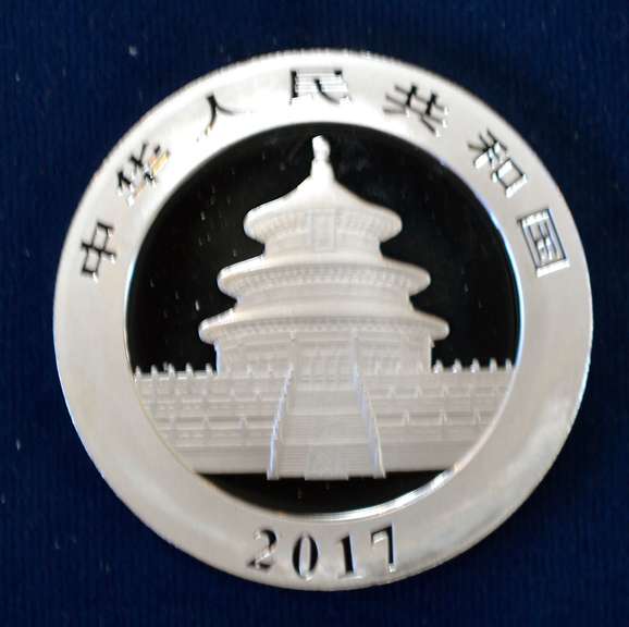 2017 Panda Silver 10 Yuan 30 Gram China