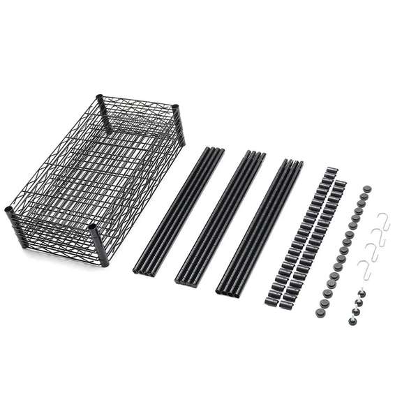 5 Tier Steel Kitchen Storage Rack Shelf Adjustable