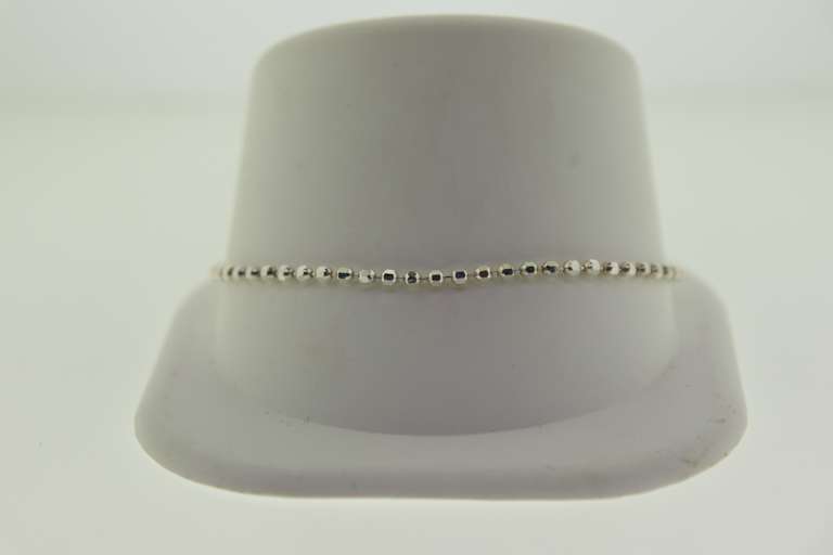 Italian Milor Sterling Silver Ball Chain Bracelet