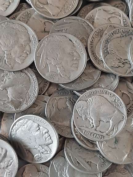100 Full Date Buffalo Nickels