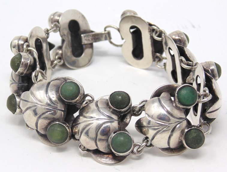 Sterling Silver Mexico Frog Bracelet