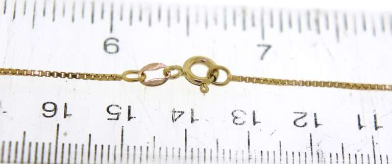 Wonderful 21kt Box Link Chain Necklace