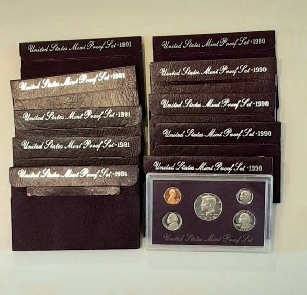 5 Each US Proof Sets 1990 &1991