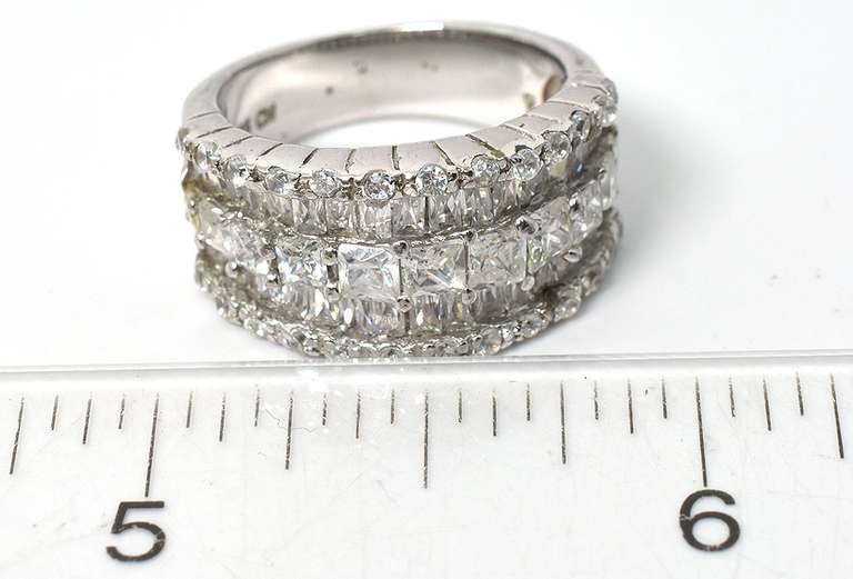 Sterling Silver CZ Cocktail Ring