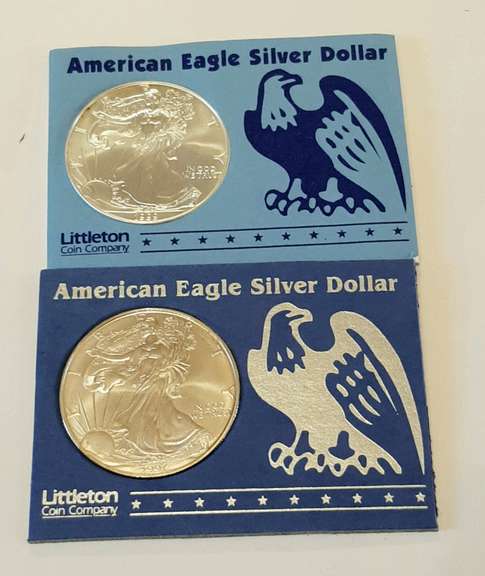 1997 and 1999 Unc Silver Eagles