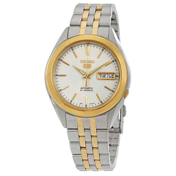 Seiko Silver Dial Two-tone Men's Watch