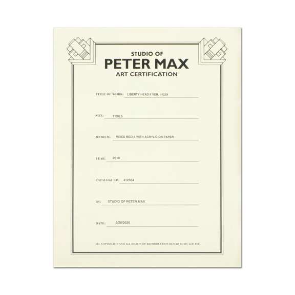 Liberty Head II by Peter Max