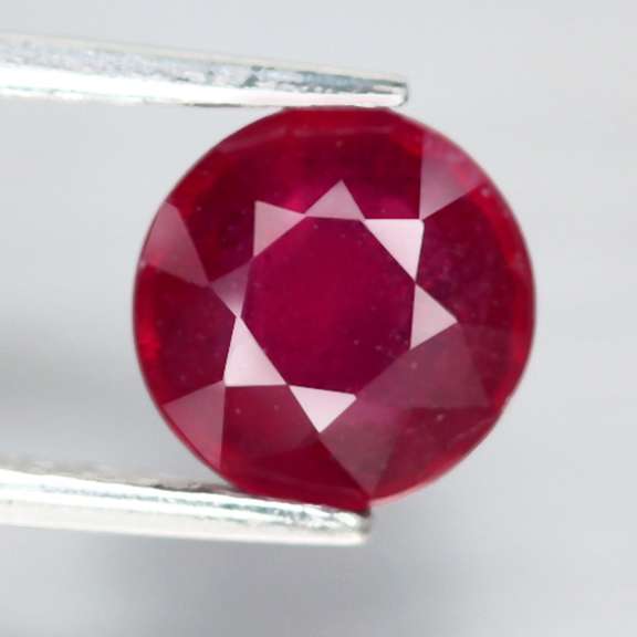 Stunning deep red 2.09ct Ruby solitaire