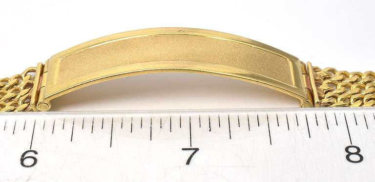 Heavy Engravable Bracelet in 14KT Yellow Gold
