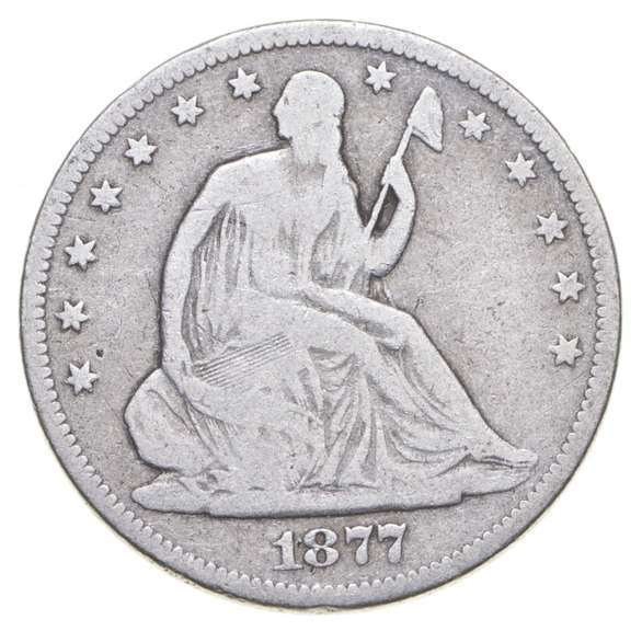1877-CC Seated Liberty Half Dollar