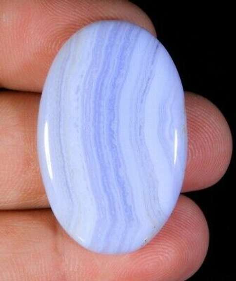 Stunning 33.40ct Namibian Blue Lace Agate